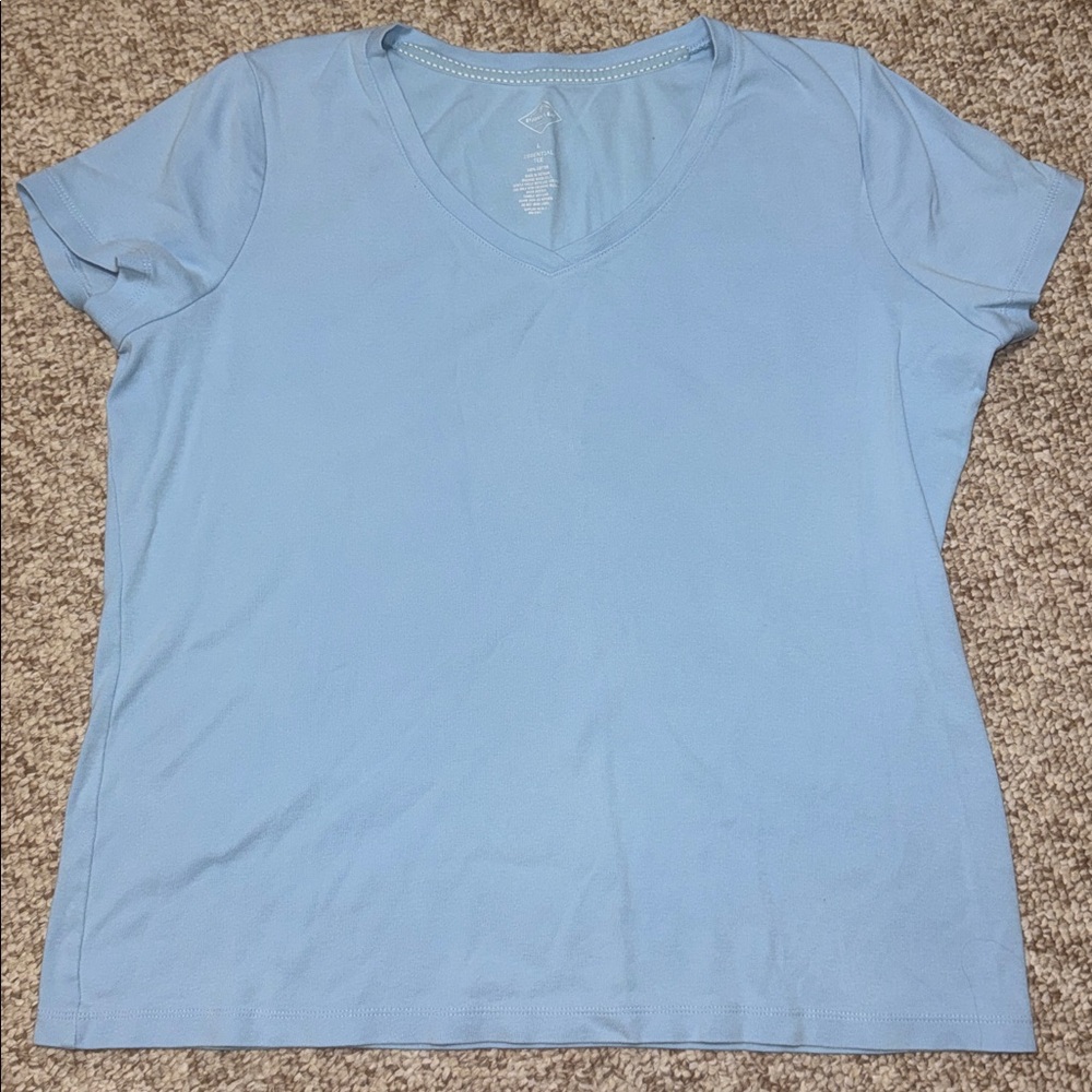 St. John's Bay Light Blue Essential Tee